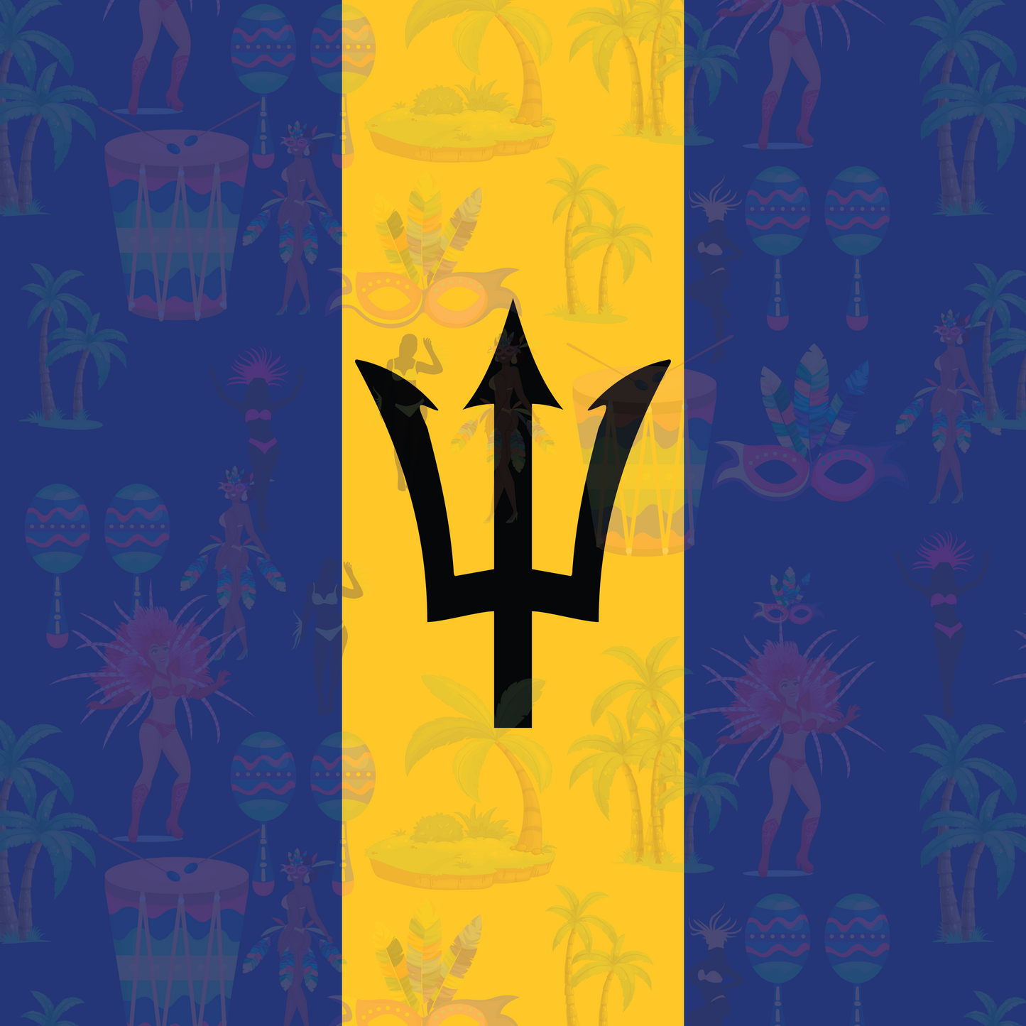 Barbados Flag Bandana