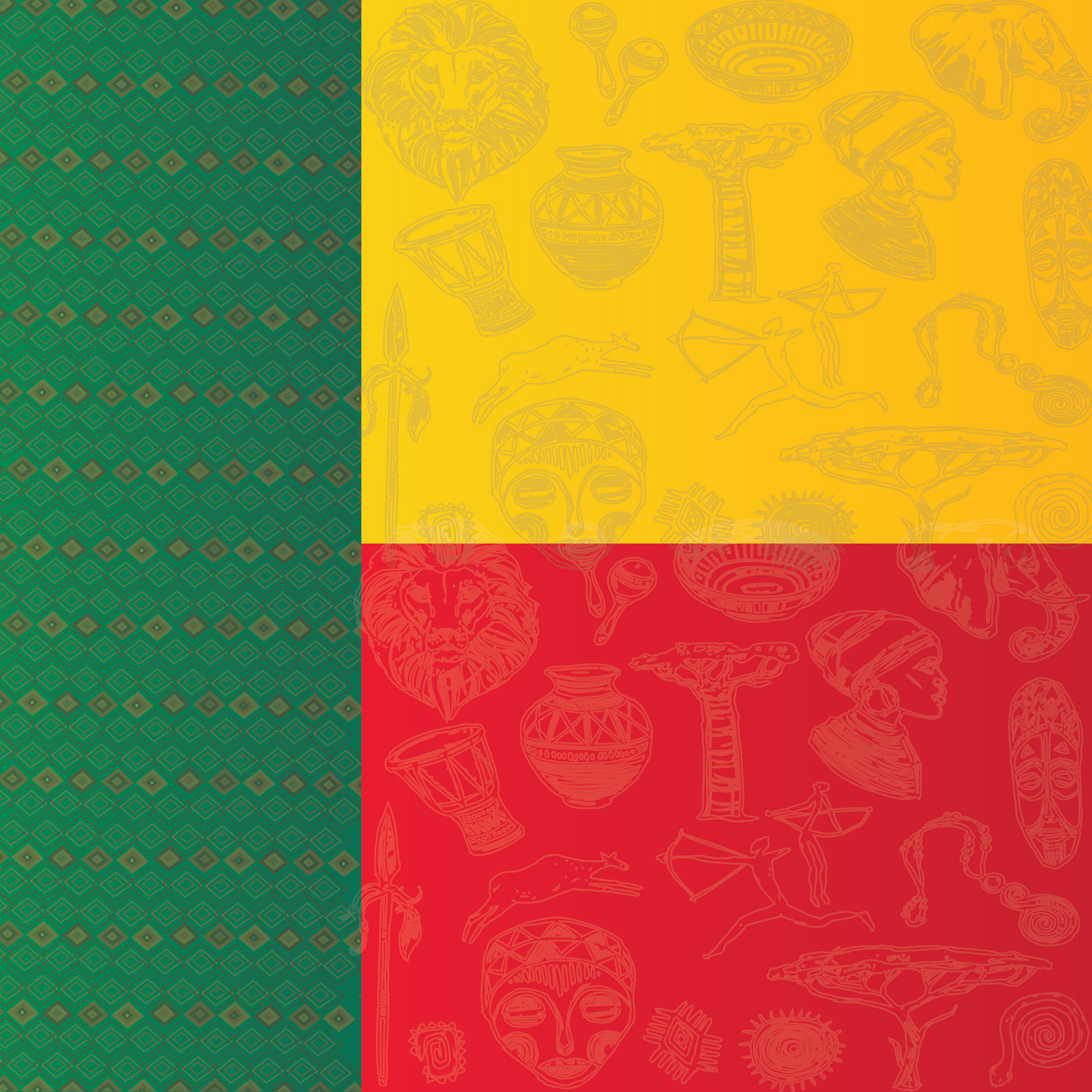 Benin Flag Bandana
