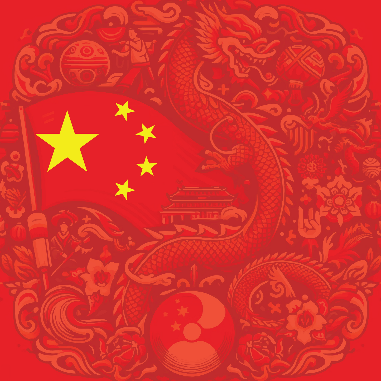 China Flag Bandana