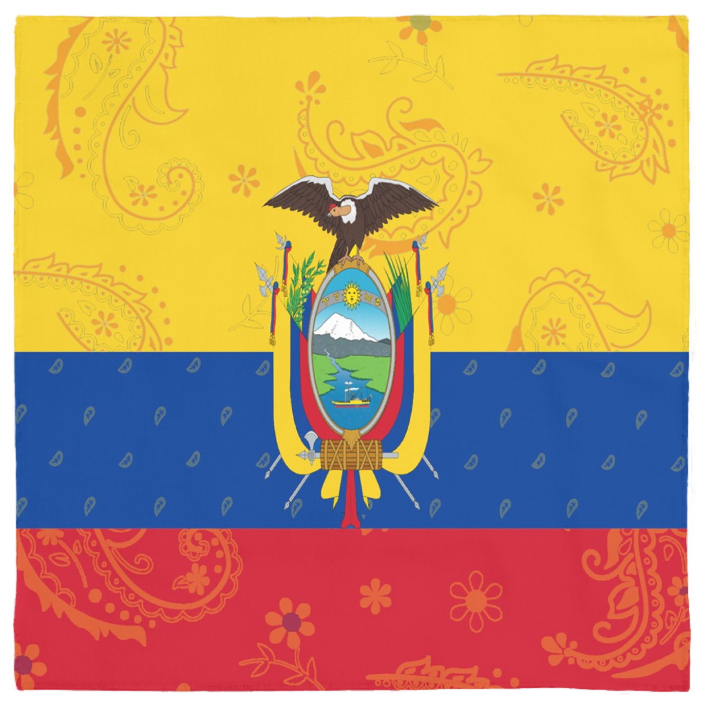 Ecuador Flag Bandana