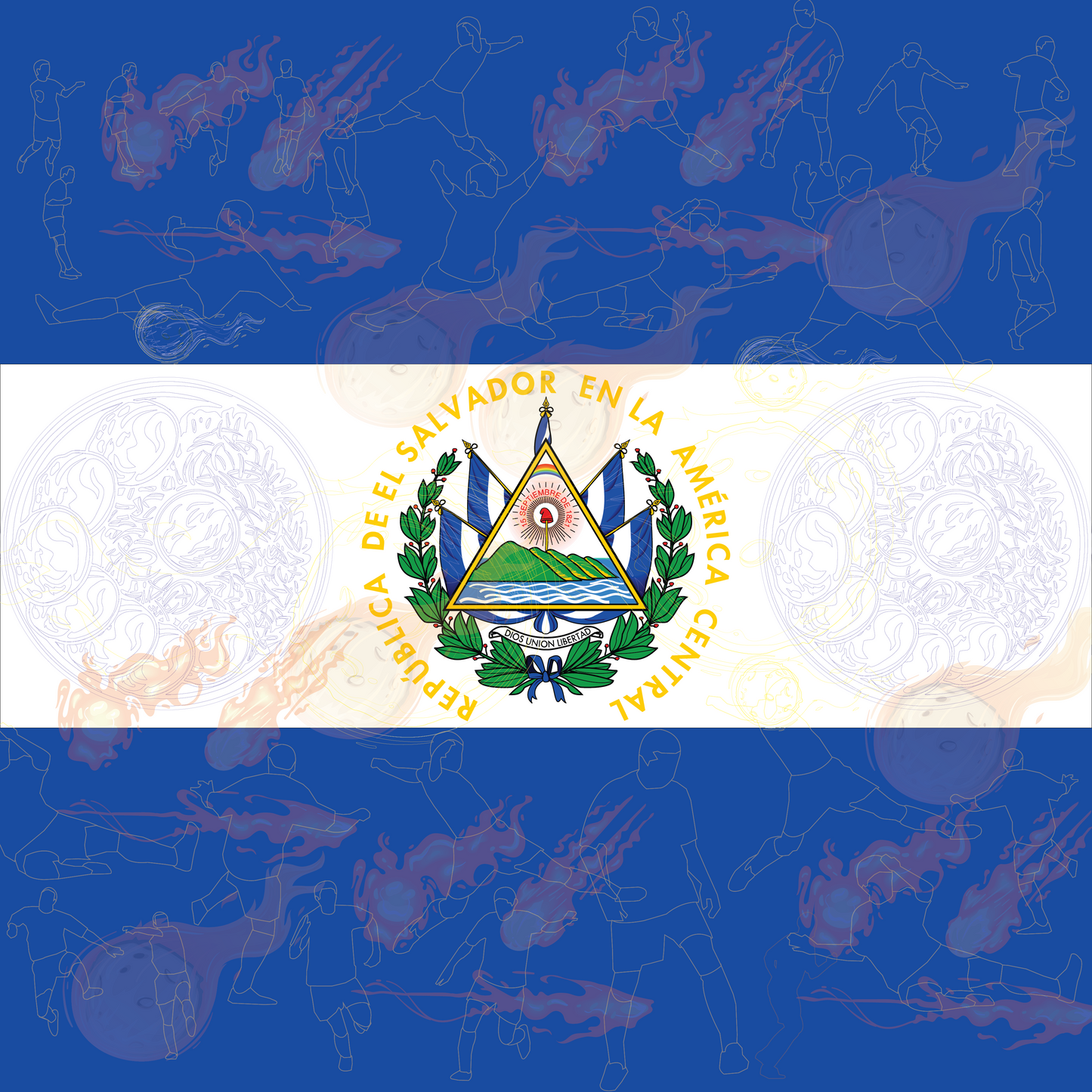 El Salvador Flag Bandana