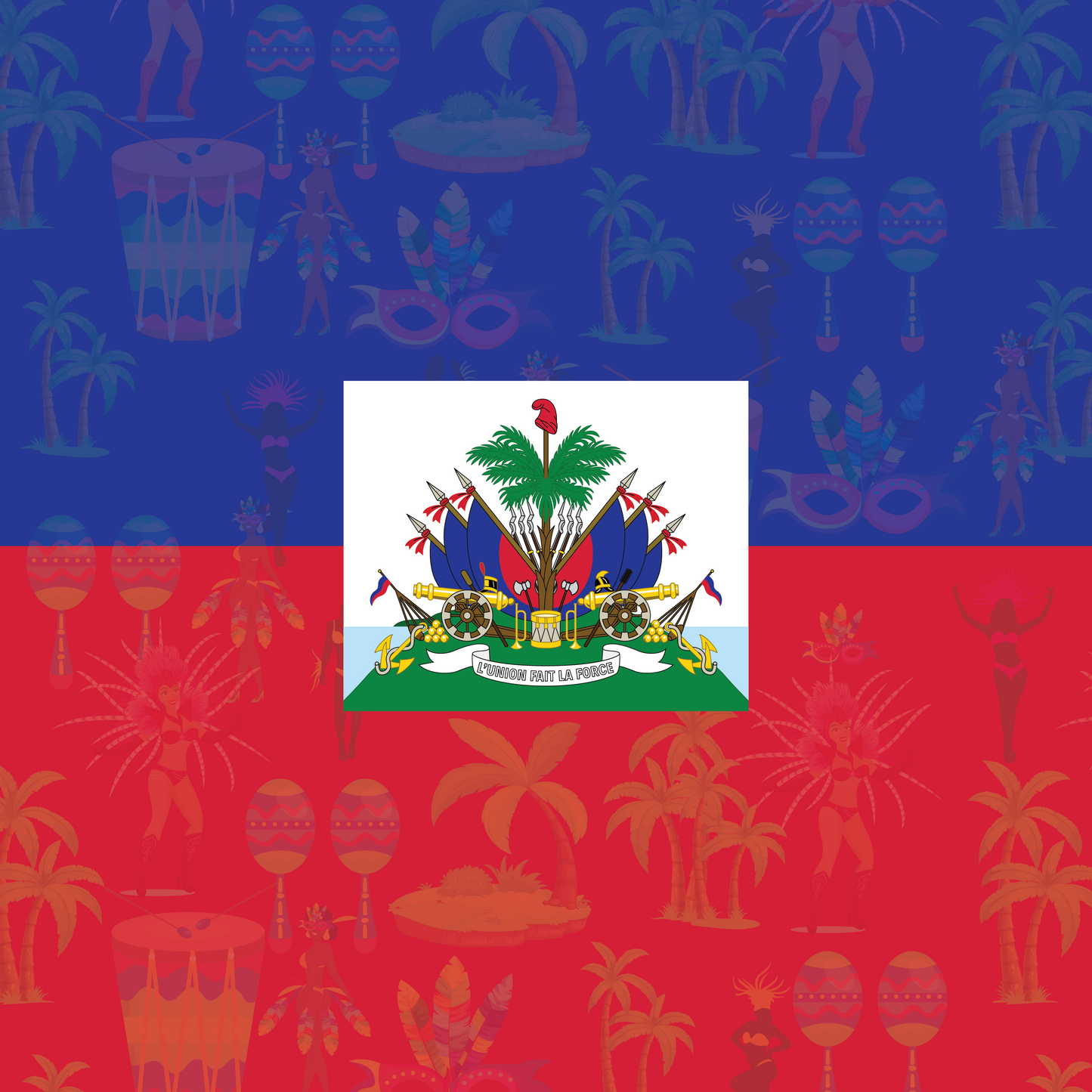 Haiti Flag Bandana