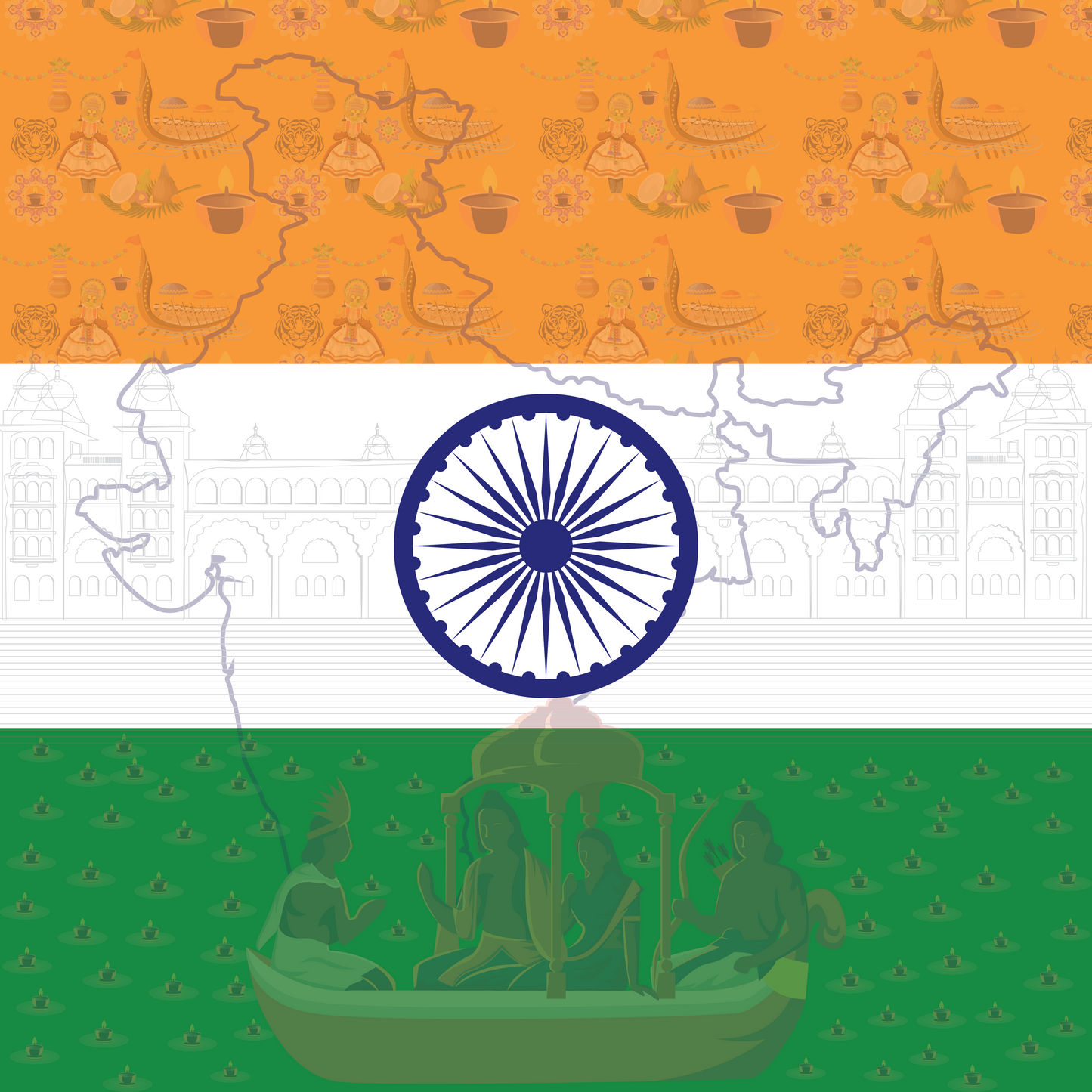India Flag Bandana