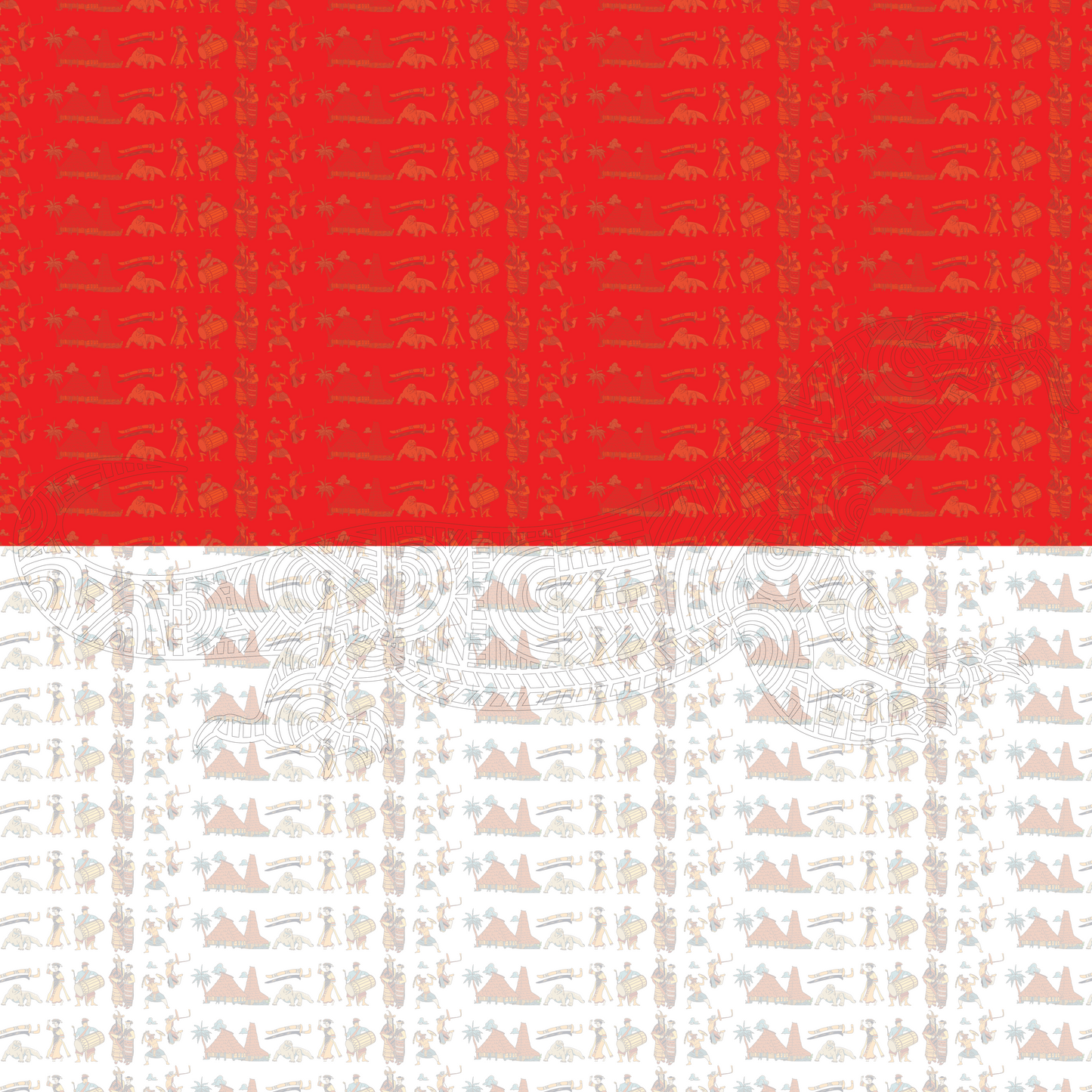 Indonesia Flag Bandana