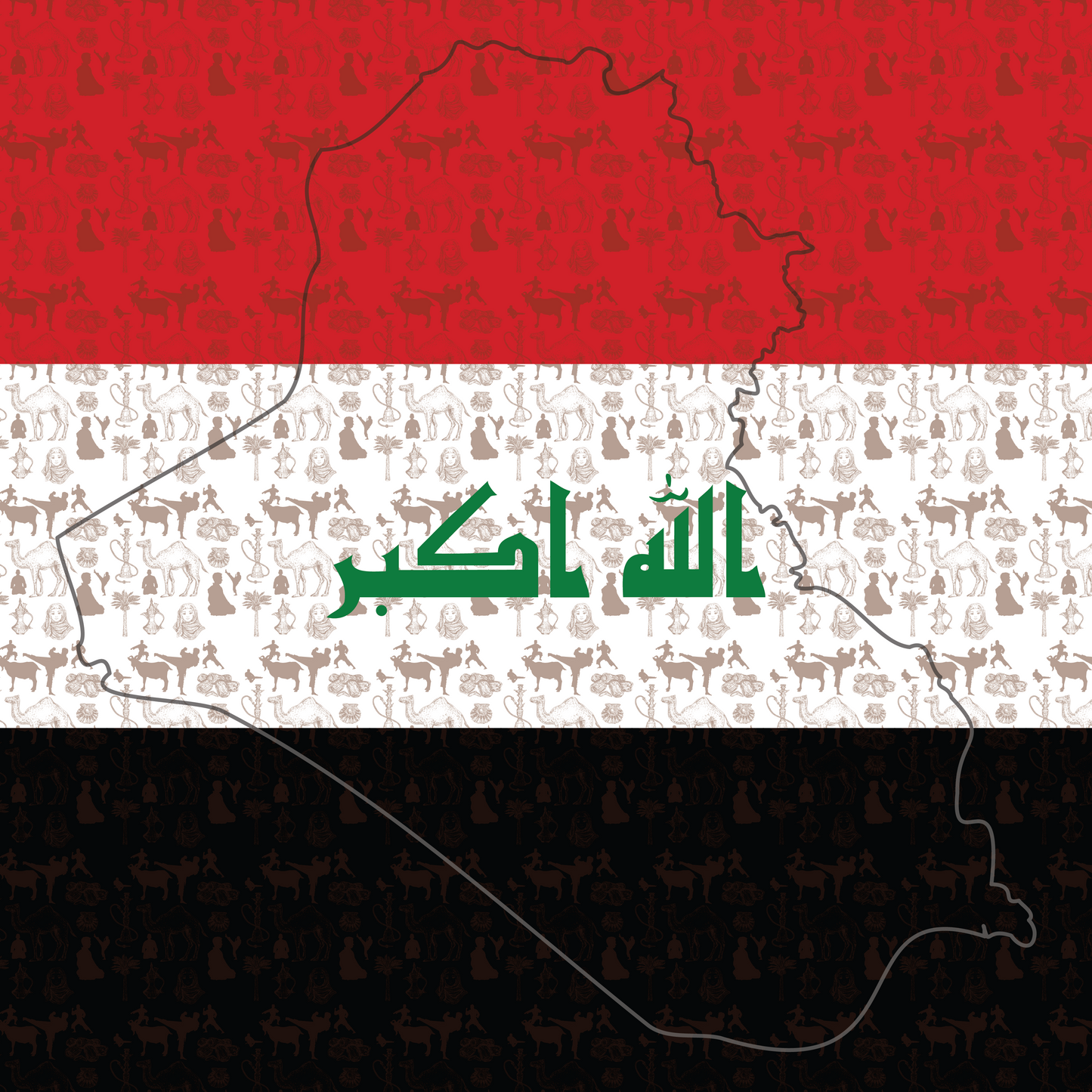 Iraq Flag Bandana