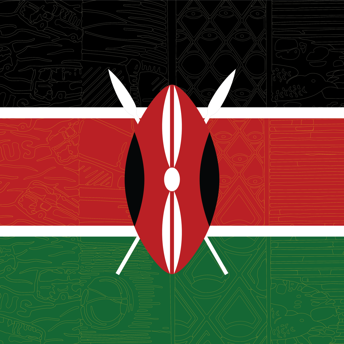 Kenya Flag Bandana