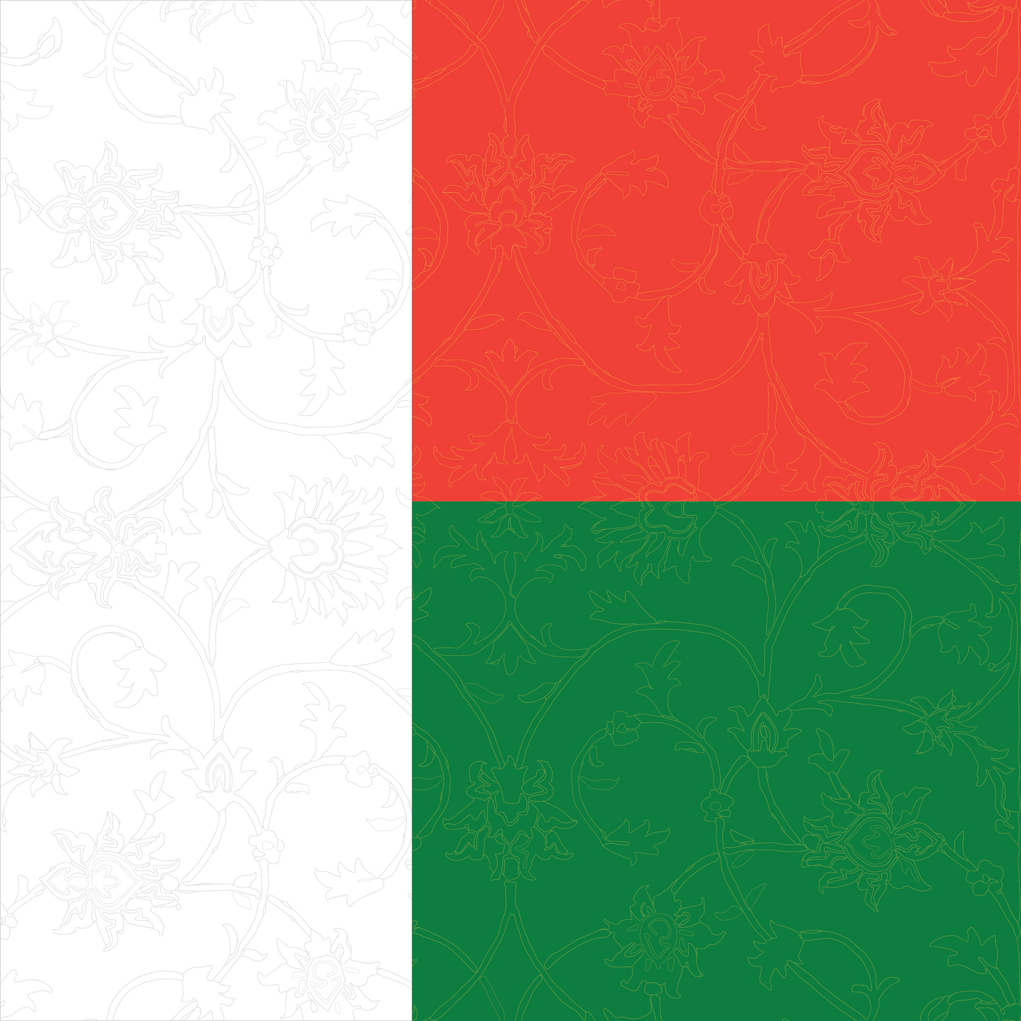 Madagascar Flag Bandana