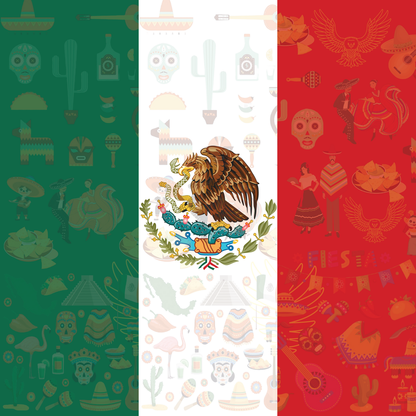 Mexico Flag Bandana
