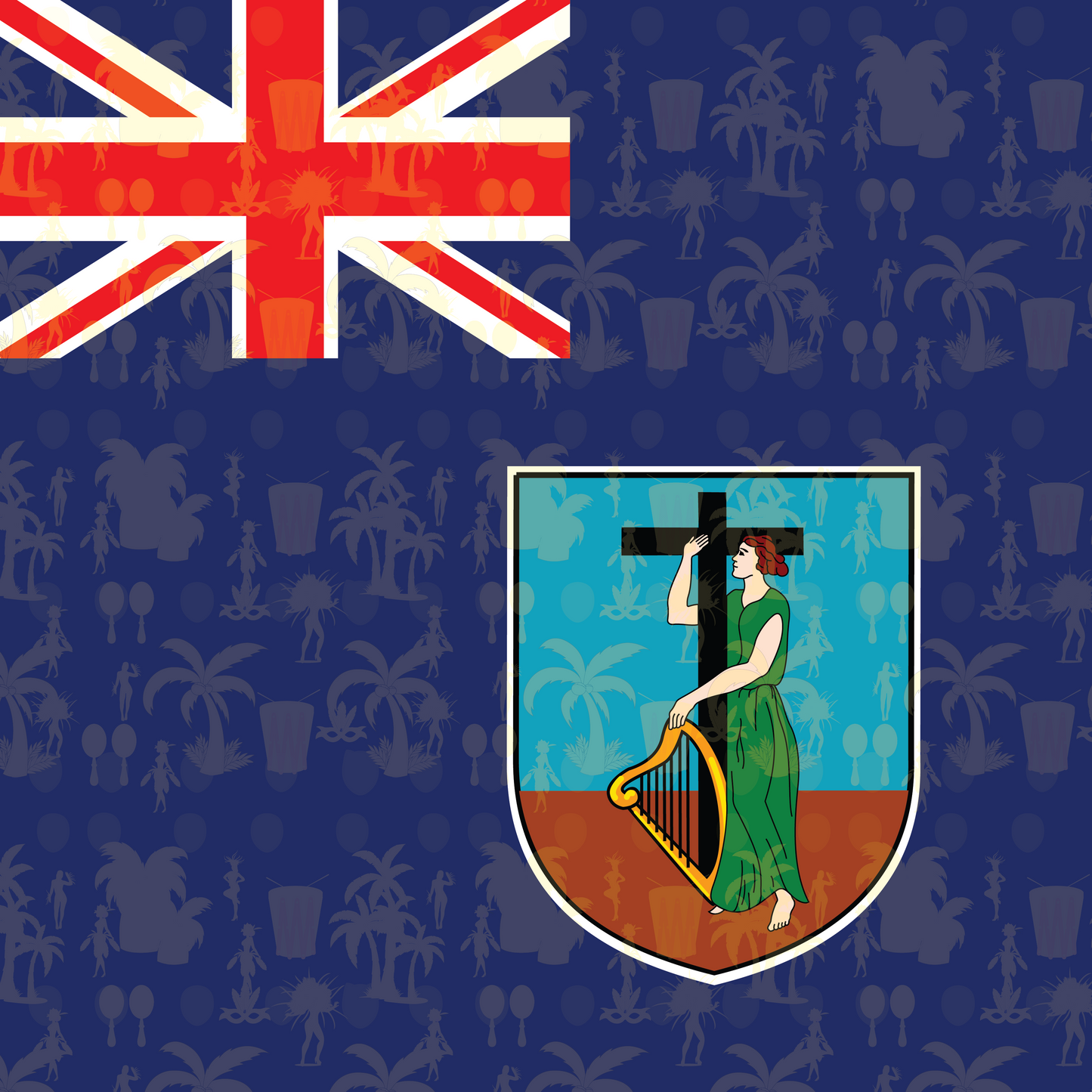 Montserrat Flag Bandana