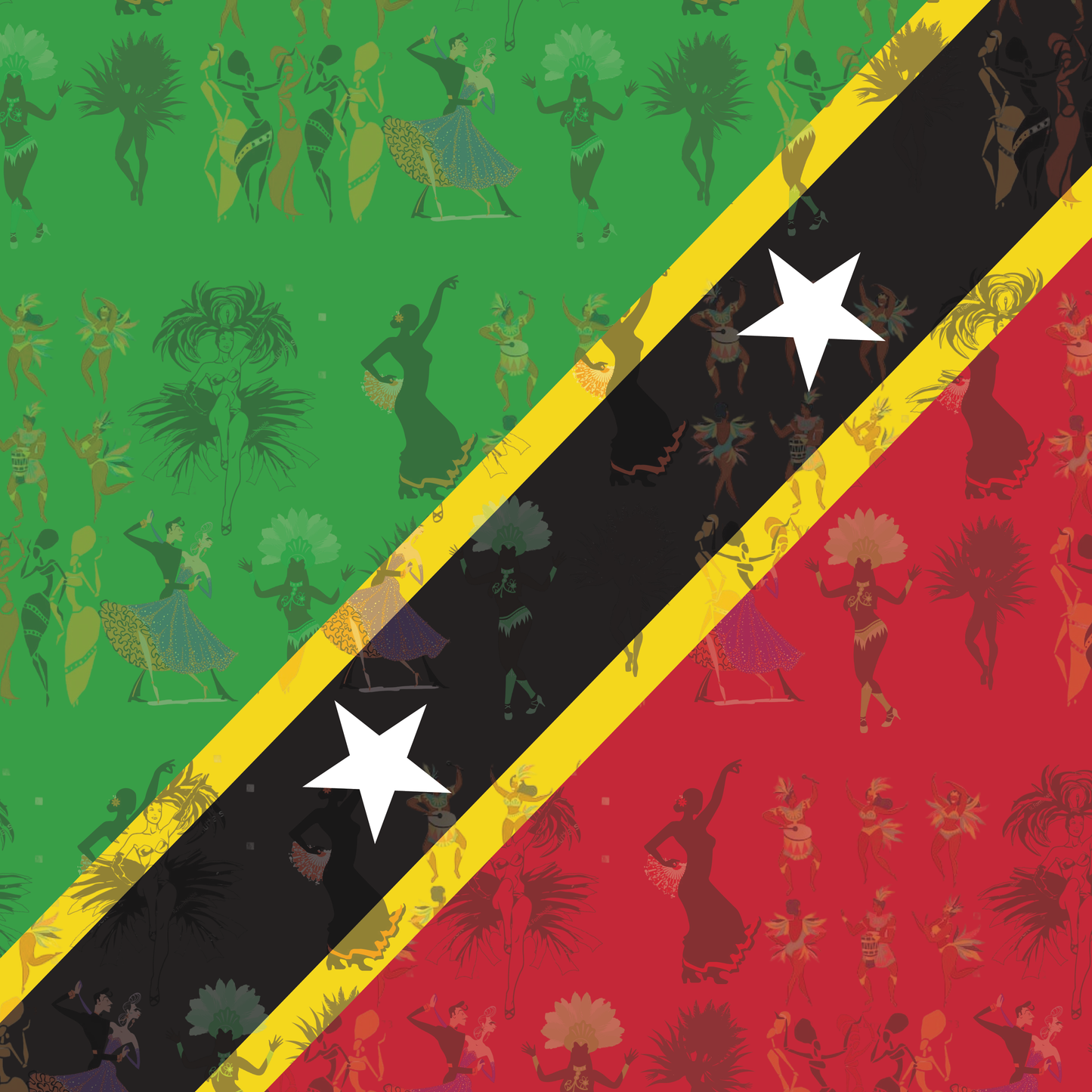 Saint Kitts Flag Bandana