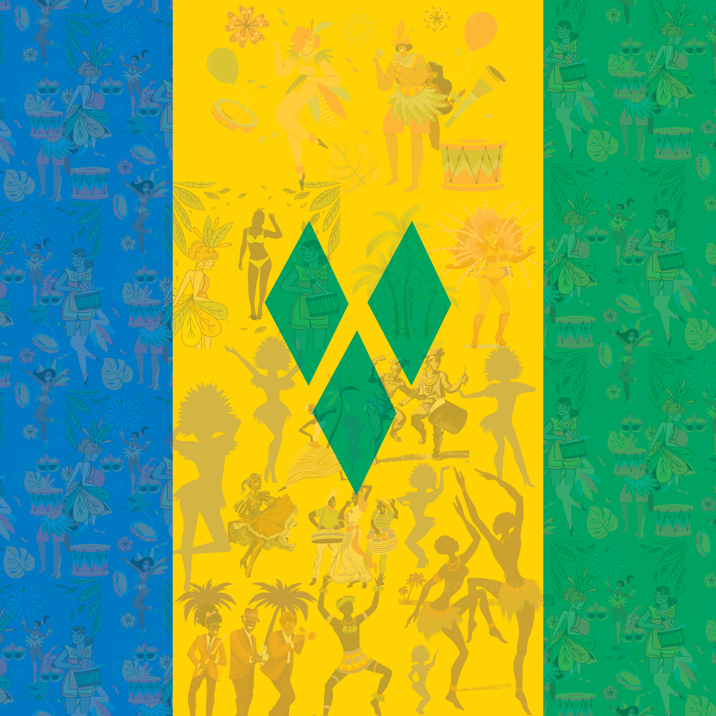 Saint Vincent Flag Bandana