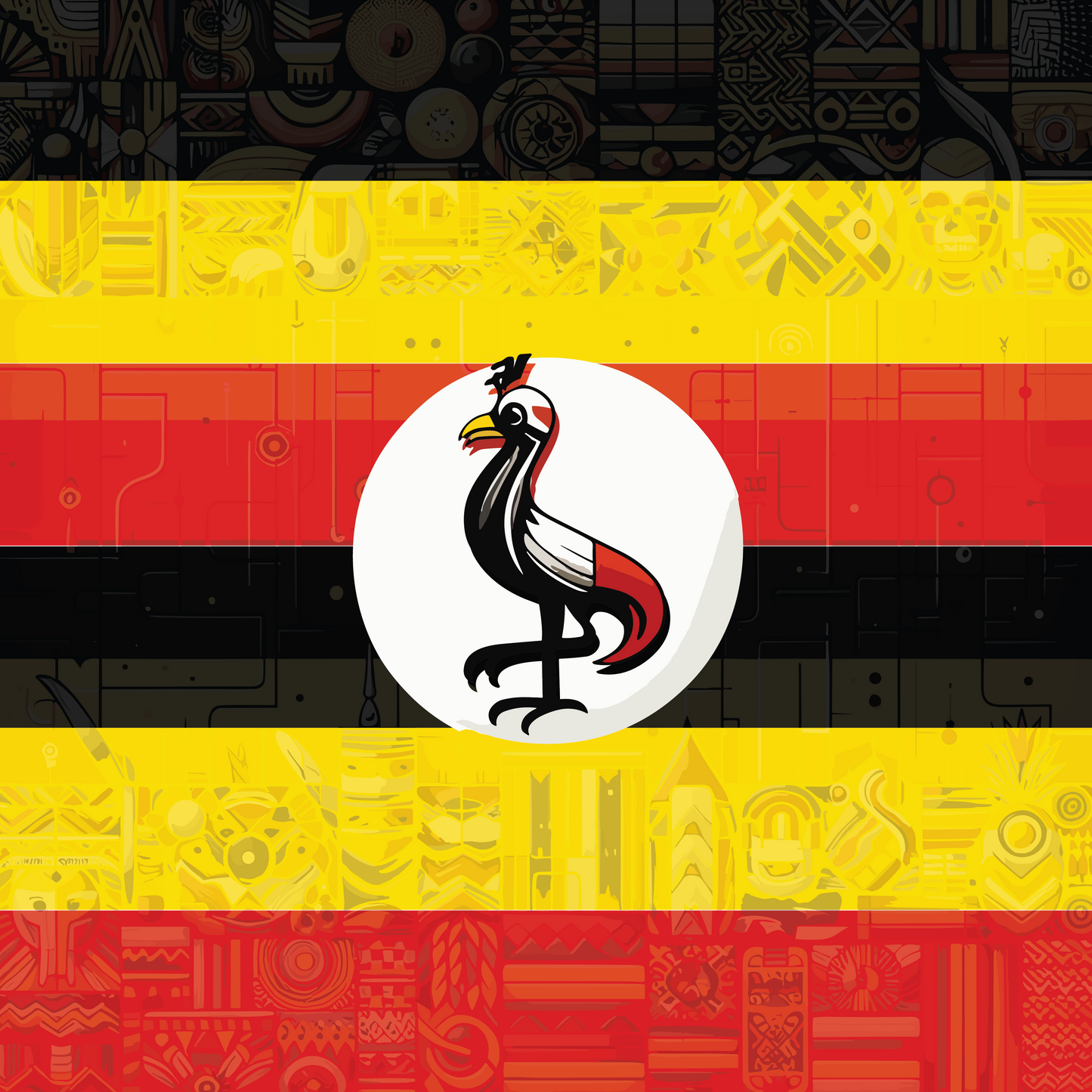 Uganda Flag Bandana