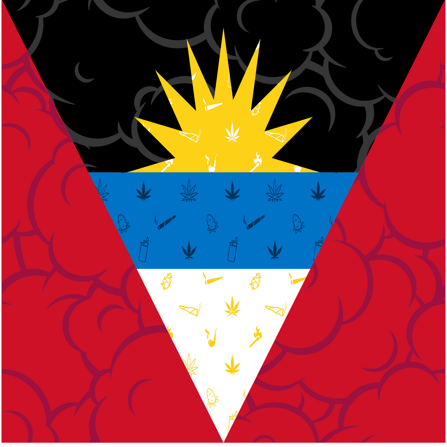 Antigua and Barbuda Flag Bandana