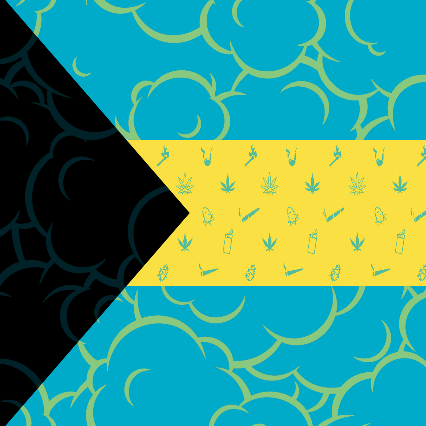 Bahamas Flag Bandana