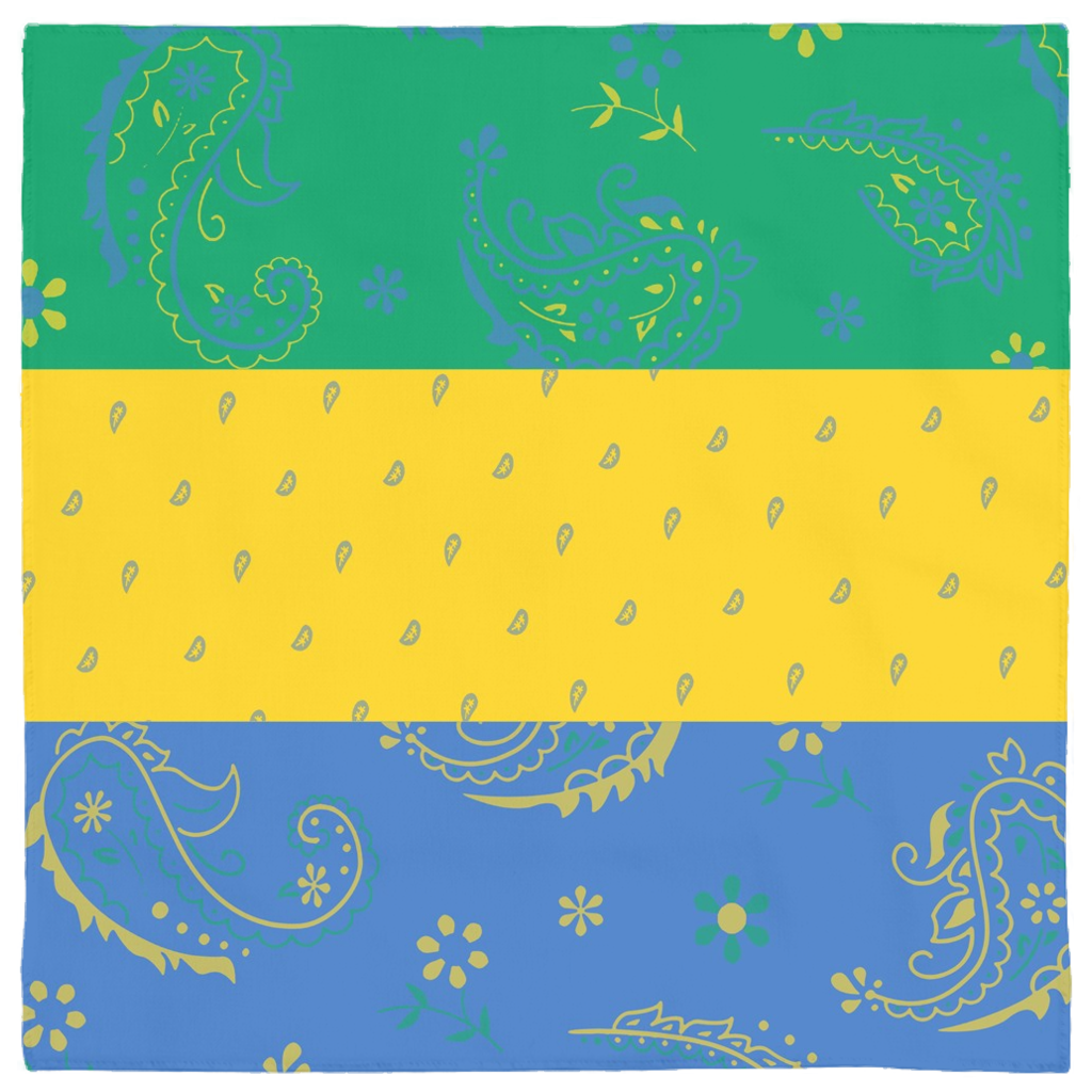 Gabon Flag Bandana