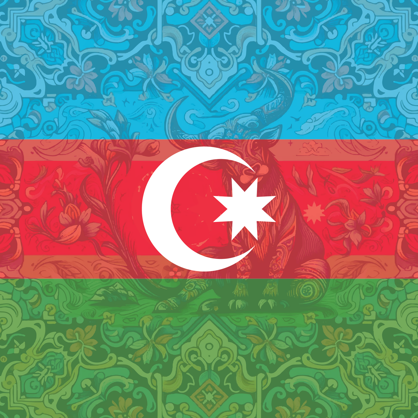 Azarbaijan Flag Bandana