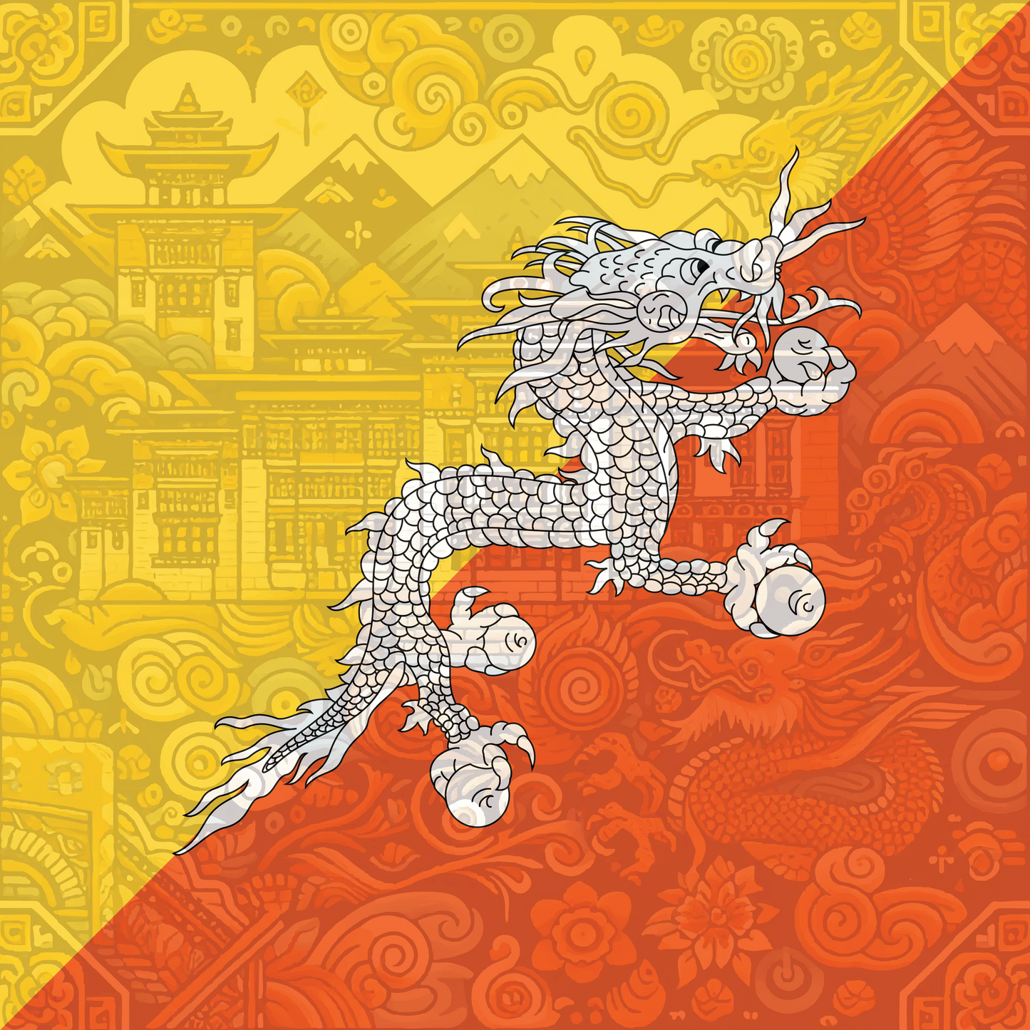 Bhutan Flag Bandana
