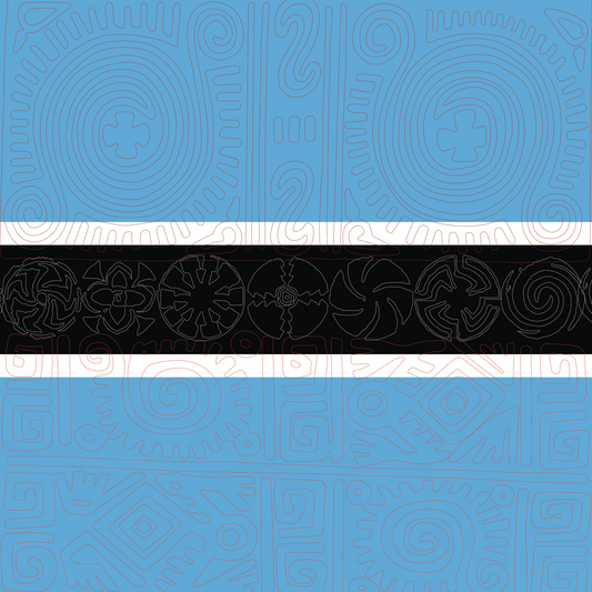 Botswana Flag Bandana