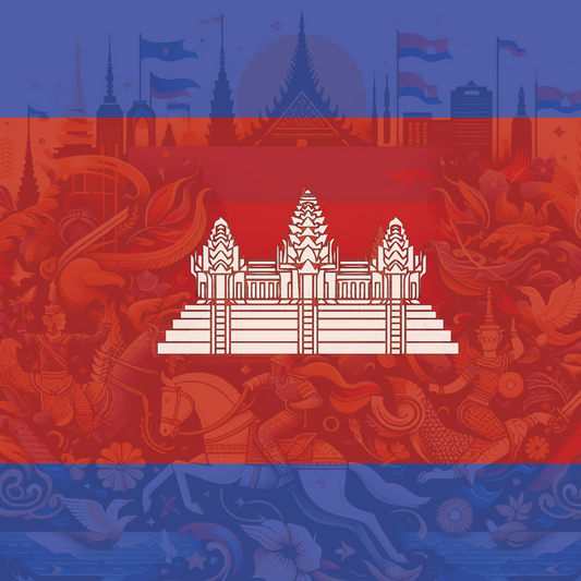 Cambodia Flag Bandana