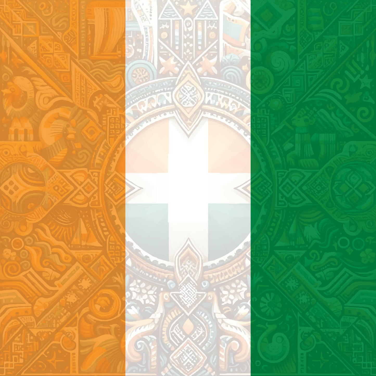 Cote D'Ivoire Flag Bandana