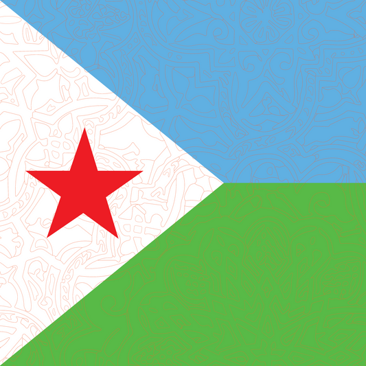 Djibouti Flag Bandana
