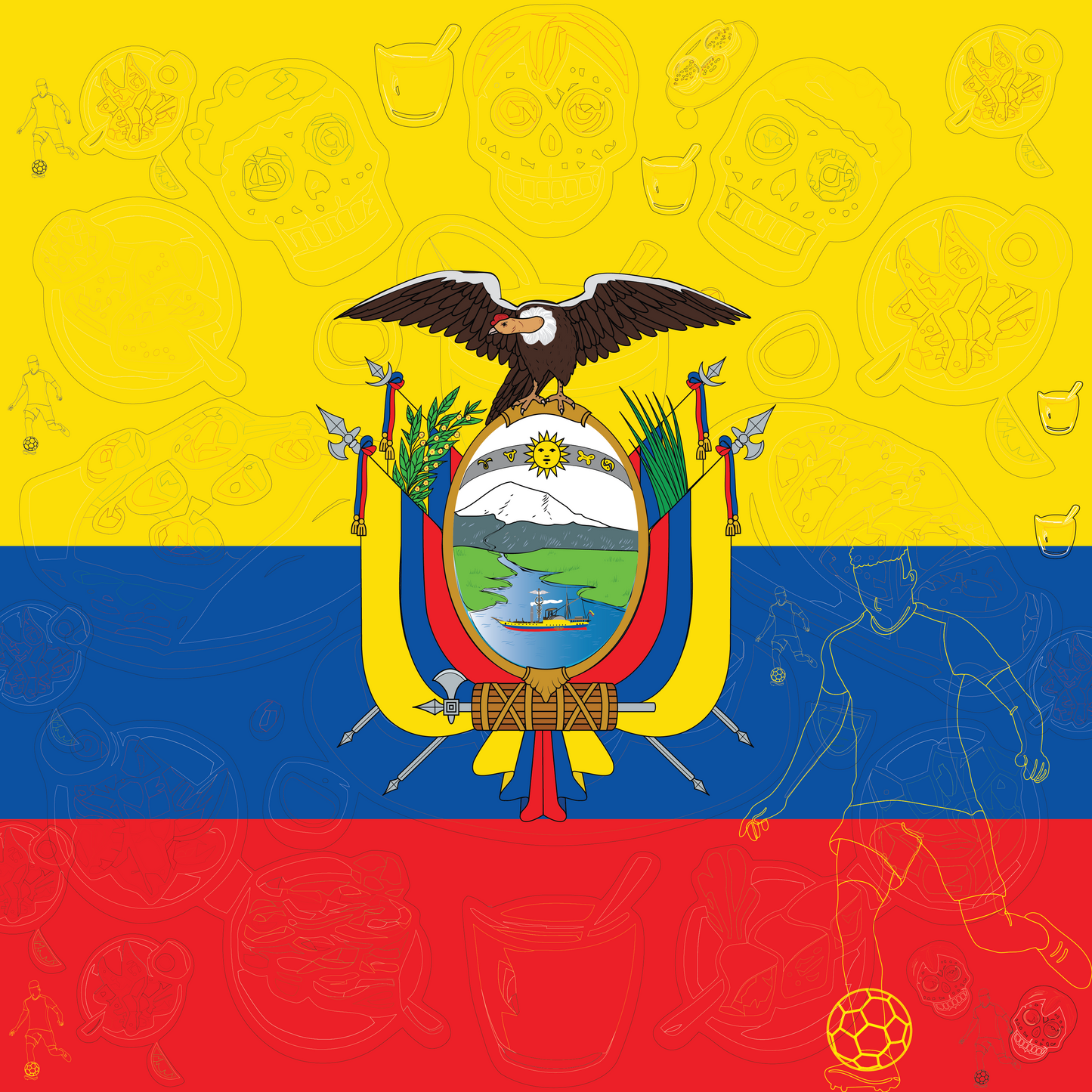 Ecuador Falg Bandana