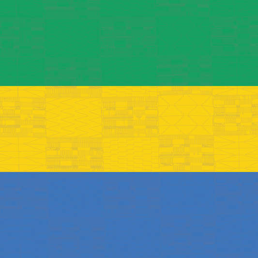 Gabon Flag Bandana