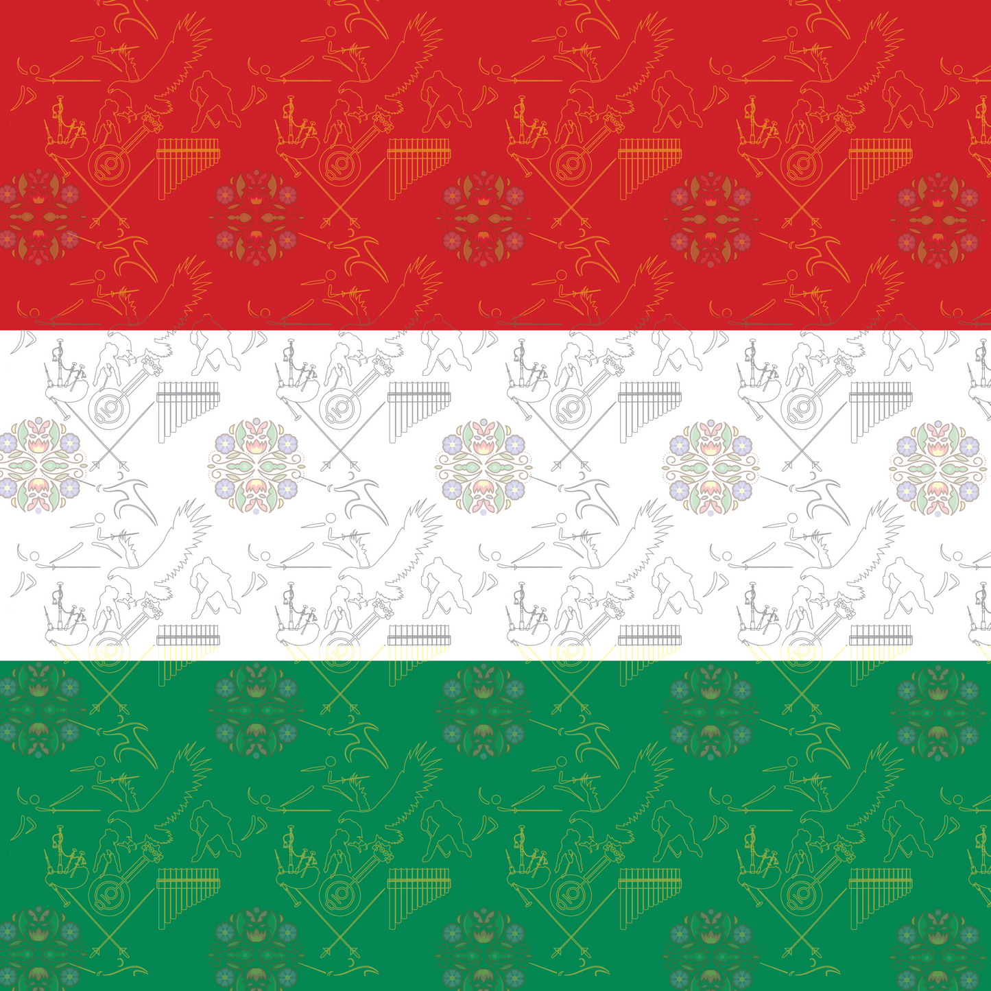 Hungary Flag Bandan