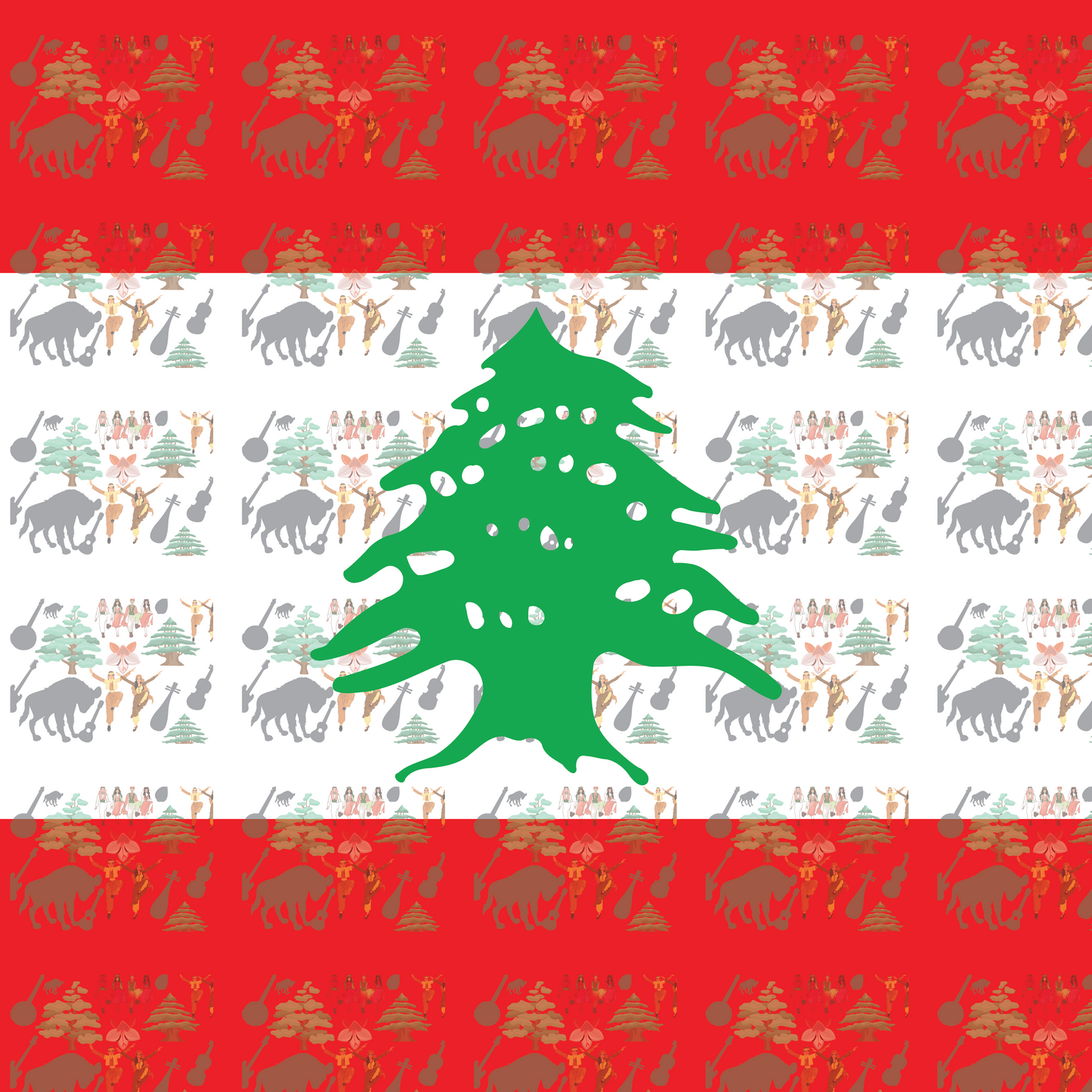 Lebanon Flag Bandana