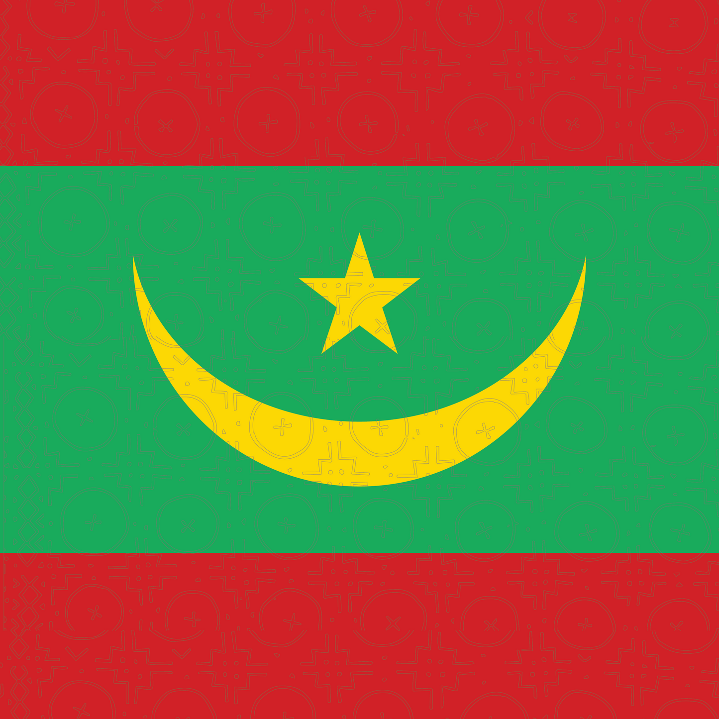 Mauritania Flag Bandana