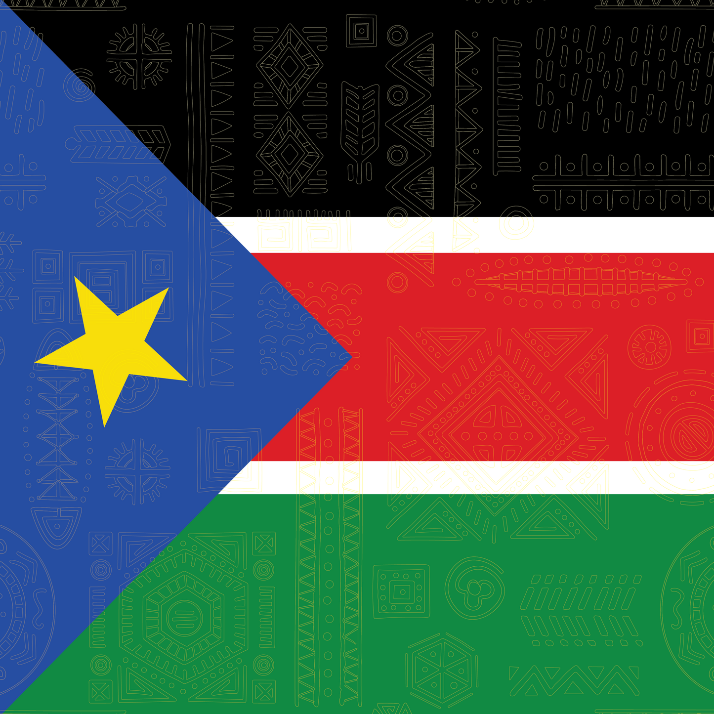 South Sudan Flag Bandana
