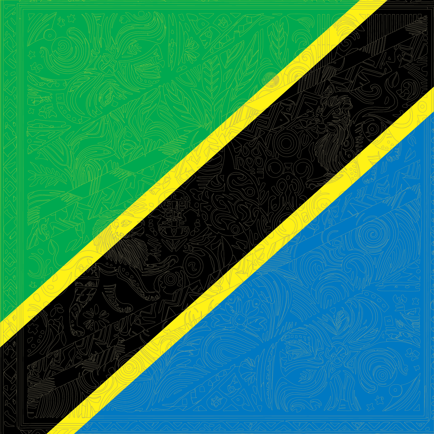 Tanzania Flag Bandana