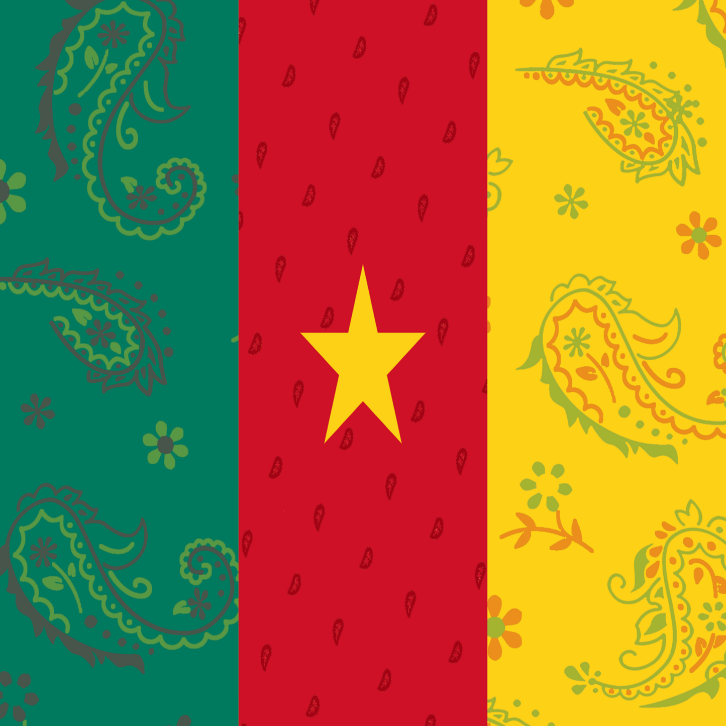 Cameroon Flag Bandana