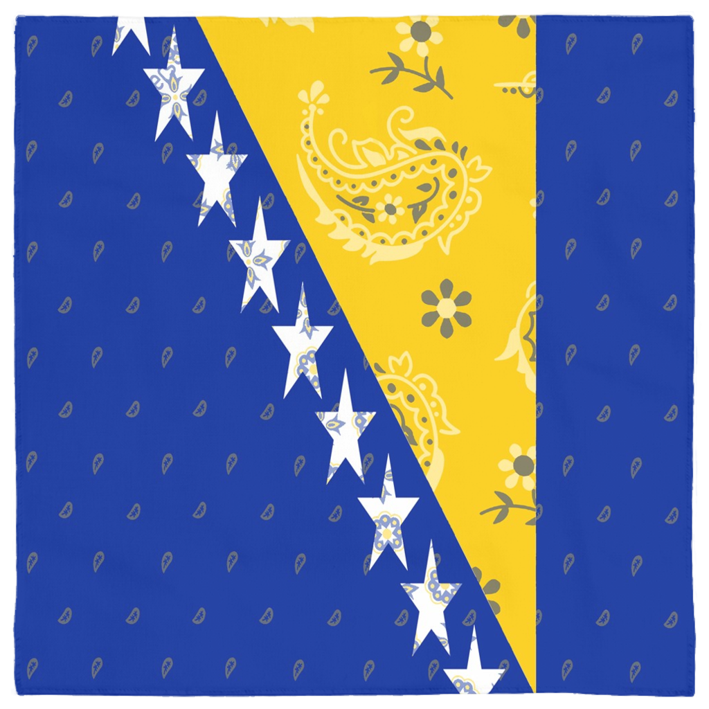 Bosnia & Herzegovina Flag Bandana