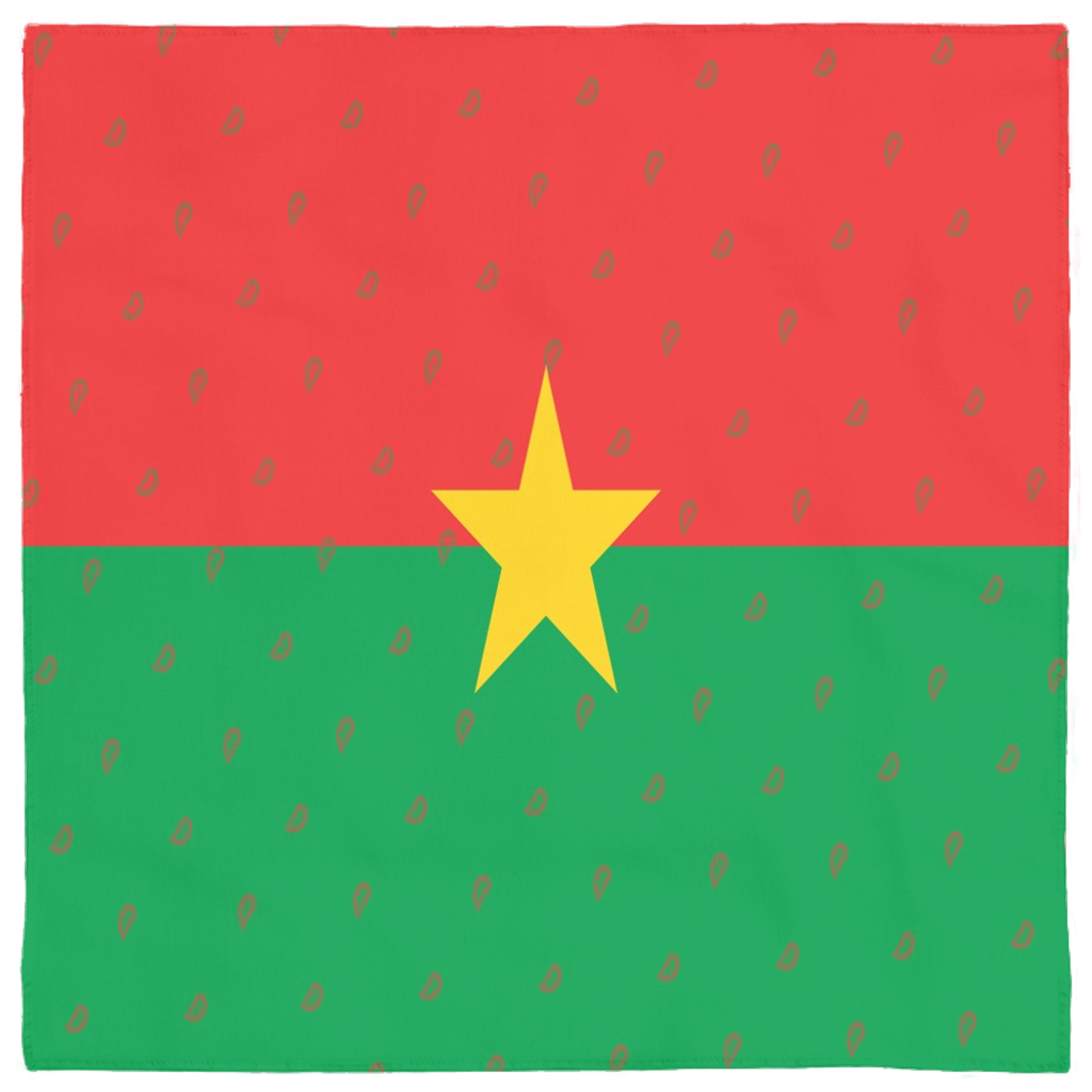Burkino Faso Flag Bandana